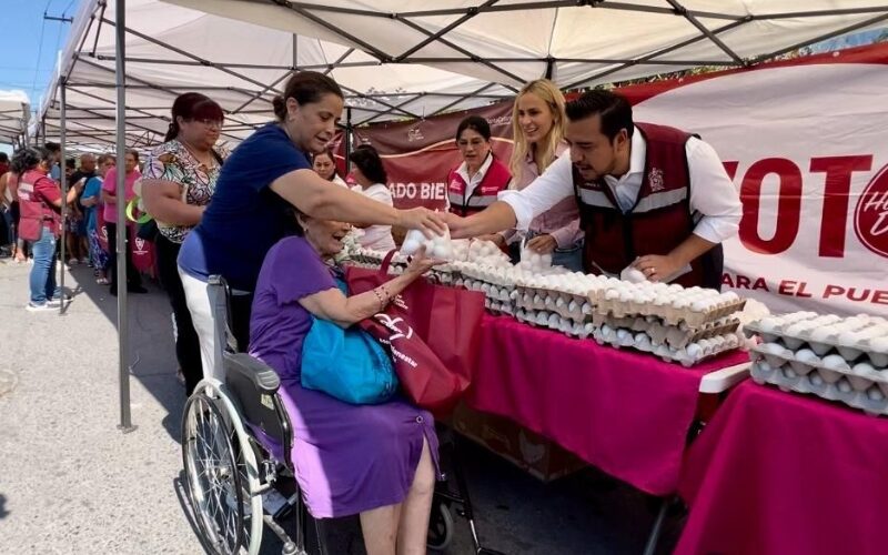 Jesús Nava y Liz Galicia impulsan el "Huevotón" en apoyo a los adultos mayores